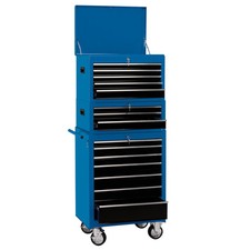 Draper Expert Combination Roller Cabinet & Tool Chest 15 Drawer 26" Blue