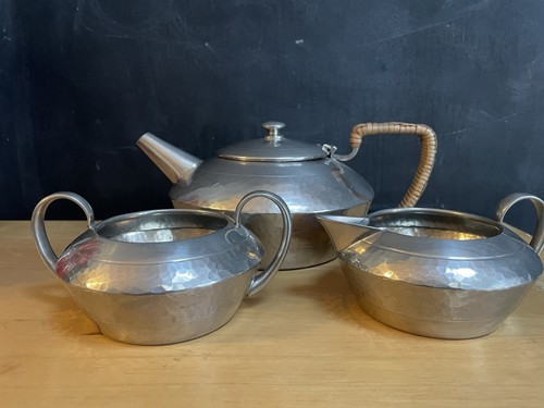 Liberty tudric pewter tea set - pewter,