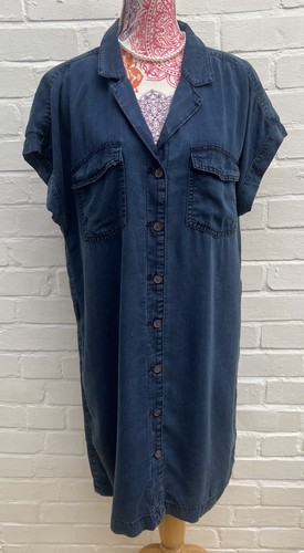 Soft denim shirt dress - h&m,