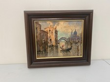 Rita Cirillo Venice Gondola Scene Oil Painting