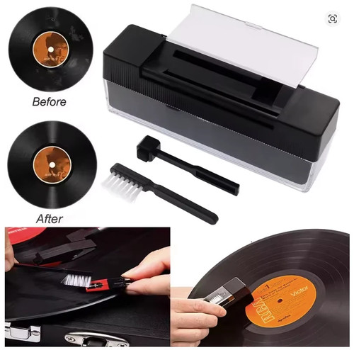 Vinyl record cleaning kit - record,