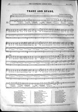 Old Antique Print 1851 Sheet