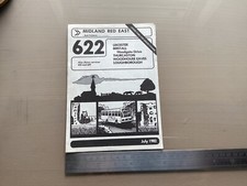 Midland Red East NBC Route 622 Timetable July 1982 Leicester Loughborough