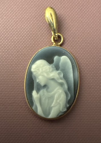 Vintage 14k gold wedgwood blue - wedgwood,
