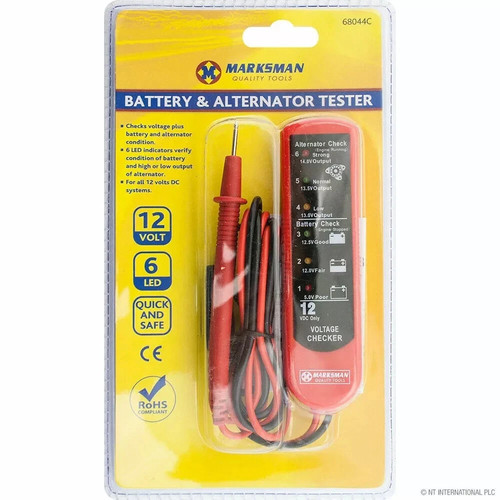 Alternator battery tester - alternator, &