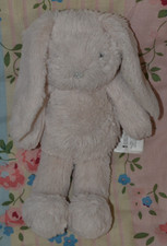 F&F Tesco Pink Bunny Rabbit Silver Spotty Ears Soft Toy Plush - 5059512371875