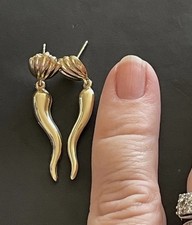 9ct Gold Large Cornicello Horn