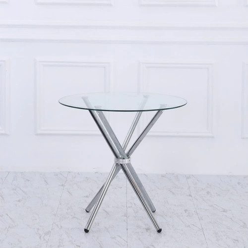 Large round glass dining table - round,