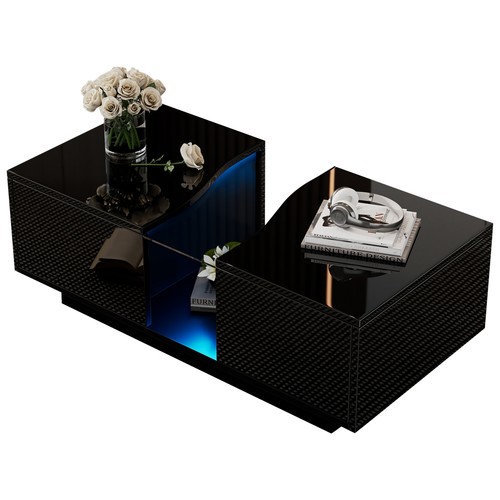 Black coffee table - coffee, 2