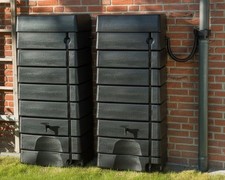 276 Litre Black Wall Tank