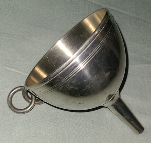 Vtg pewter wine cask decanting