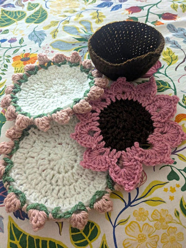 Handmade crochet floral - crochet,