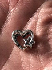 Authentic Pandora my family, my universe heart openwork charm 