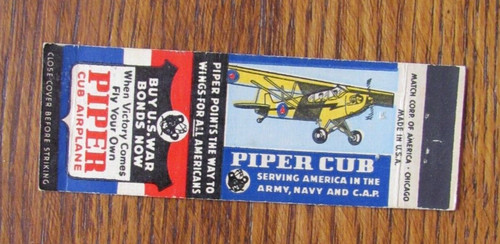 Airlines matchbook cover - airlines,