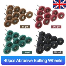 40Pcs 1" Abrasive Brush Nylon