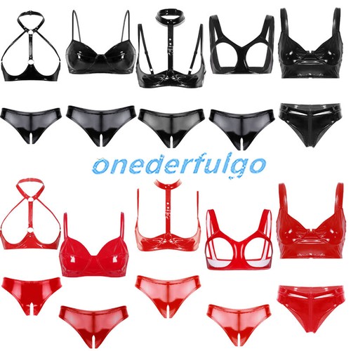 Women pvc leather lingerie - pvc,