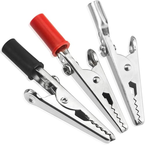 Insulated crocodile clips 5amp - insulated,