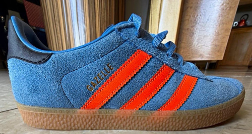 Adidas gazelle blue orange - adidas,