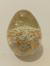 Glass Paperweight Egg shaped
