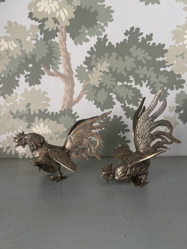 Vintage pair silver metal - vintage,