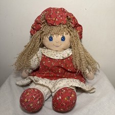 Keel Simply Soft Collection Red Rag Doll Floral Dress 17”