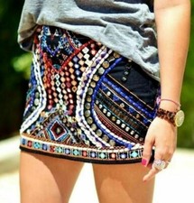 ZARA SHORT SKIRT PRINTED