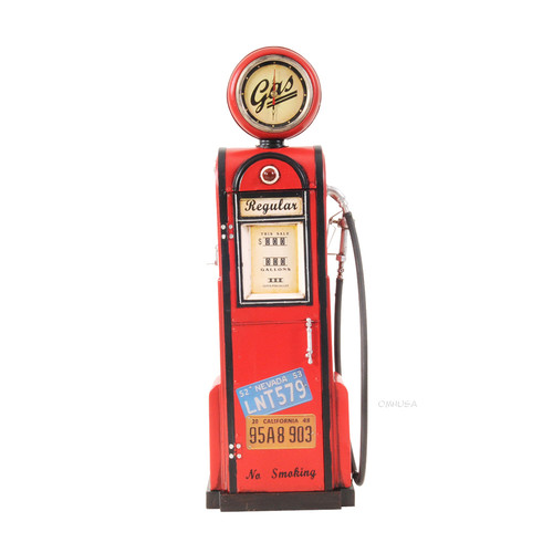 Retro gas pump clock - pump, iconic