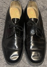 Men black leather - lace, up