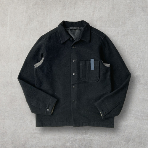 Wool melton short blouson - short,