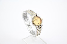 Vintage Gucci 9000L Two Tone Steel Dress Watch Quartz Working