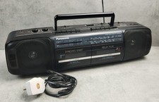 Vintage Panasonic RX-FT500 Stereo Radio Twin Cassette Recorder Boombox Tape FM