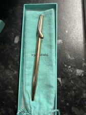 Tiffany & Co. Executive Ballpoint Pen Black Sliver Sterling