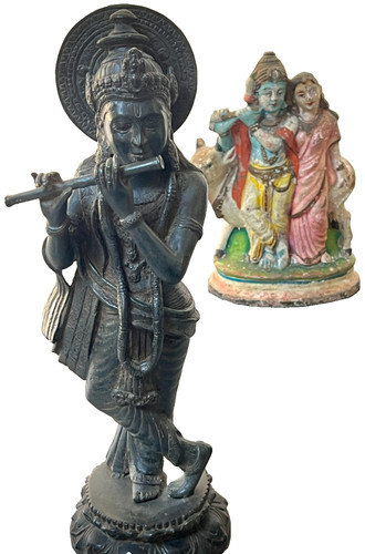 Antique bronze krishna - antique,