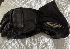 Harley Davidson FXRG Gore-Tex Leather Motorcycle Gloves Black Size M