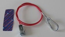 MP501B 1m X 3mm Red PVC Breakaway Cable For Motorcycle, Quad Bike Trailers