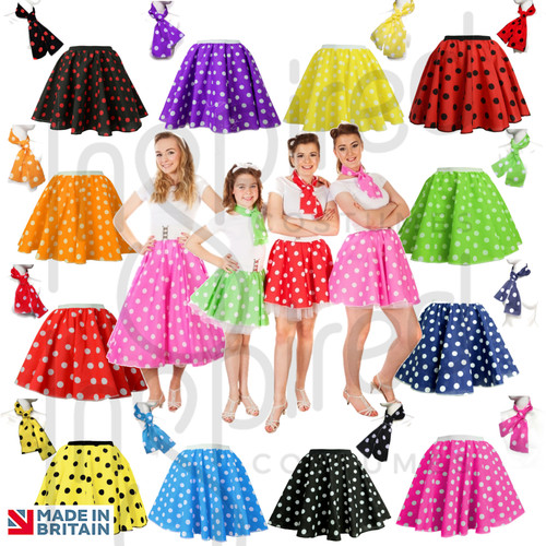 1950s fancy dress girls polka - dress,