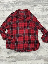 Primark Red Plaid Shirt UK 6 |