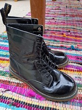 Womens Black Patent Golddigga