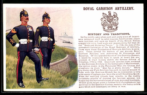 Artist postcard royal garrison - artist,