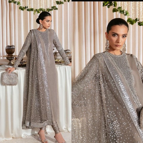 Women grey embroidered - grey,