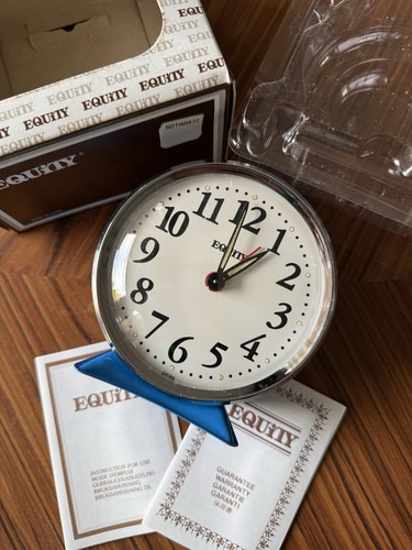 Vintage equity alarm clock - vintage,