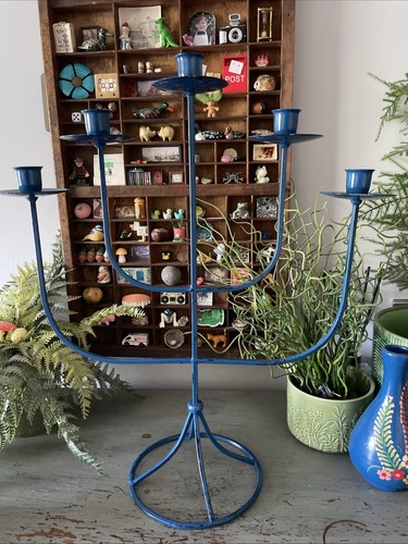 Art deco style blue - art, metal