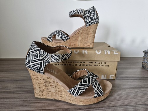 Toms fabric wedge sandals - toms,