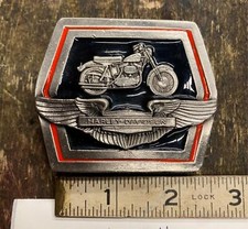 Vtg Belt Buckle Harley