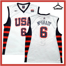 United States Basketball Jersey Reebok XL USA FIBA Olympic Kit Athens 2004 EC1