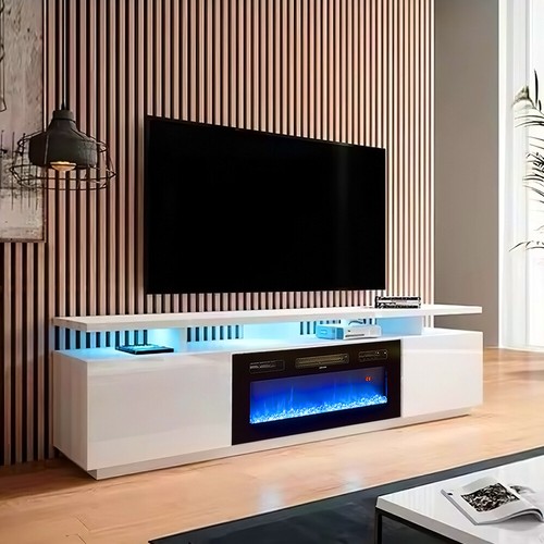 Electric fireplace with - electric, tv