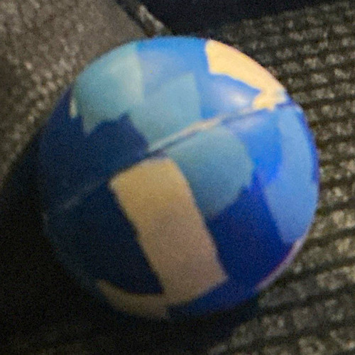 Blue bouncy rubber - ,