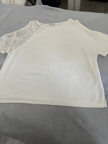 Zara cream top - zara, with