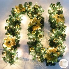 9ft Snow Flocked Garland