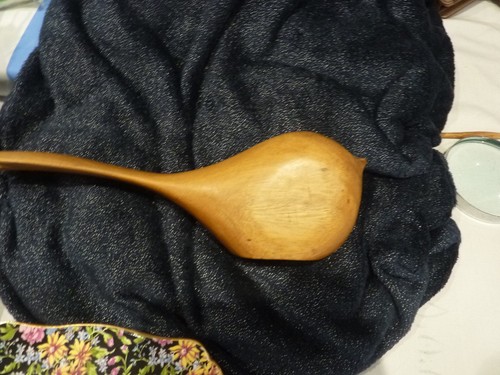 Wooden carved bird - carved,